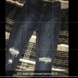 High waisted jeans-Dark Wash